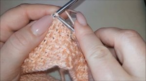 Простой и красивый узор спицами. Вязание по кругу.