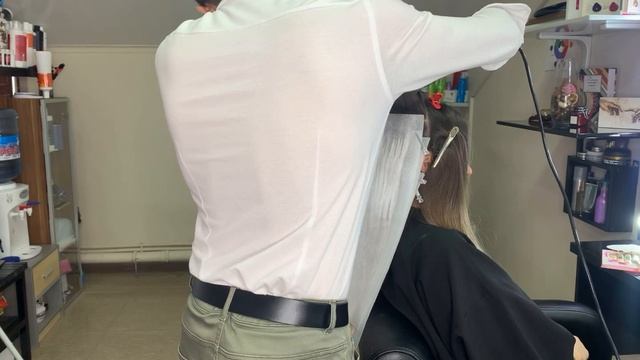 Коррекция отросших корней. Айртач, Балаяж, блонд