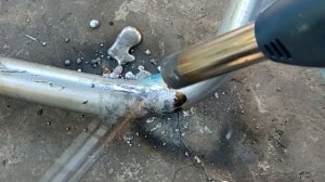 Как запаять отверстие в алюминиевой трубе