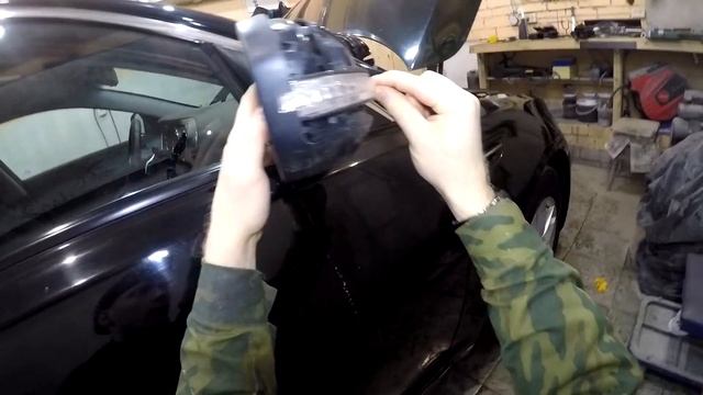 Как снять наружный пластик/поворотник зеркала заднего вида Kia Optima 2010-н.г. смотреть онлайн