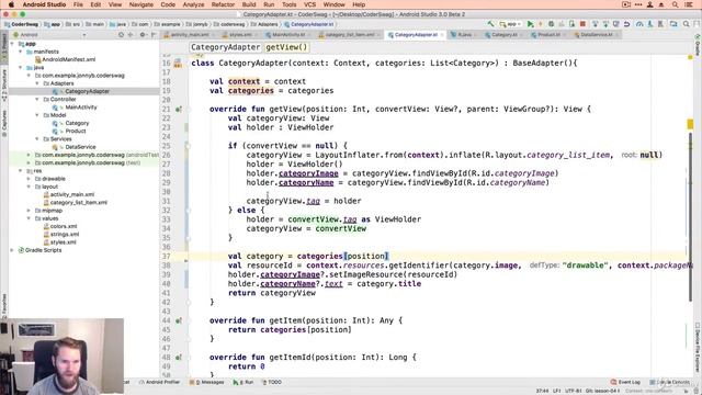 Kotlin Class 52 View Holder || Kotlin Class tutorial || Kotlin Class смотреть онлайн