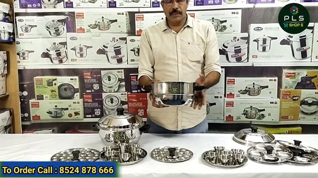 Stainless Steel Multi Idli Pot l All in One Multi Idly Cooker With Steamer смотреть онлайн