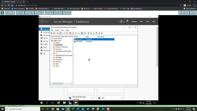 70-742 Lab 2, Creating and Managing Active Directory Users and Computers смотреть онлайн