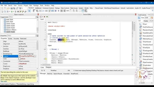 chart in lazarus -quadratic equation смотреть онлайн