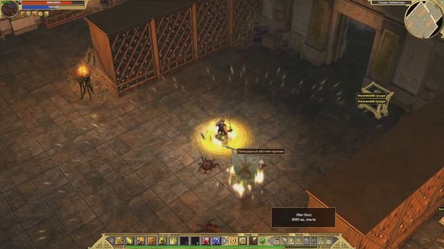 Titan Quest. Фарм босса Скарабей. Легенда. 100 заходов. Обзор лута. смотреть онлайн