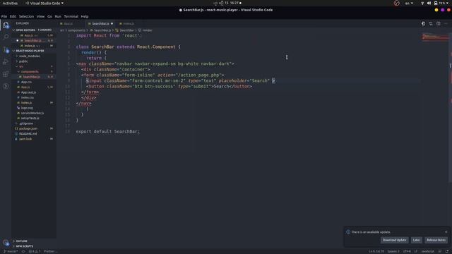 Handling setState Input in SearchBar Component смотреть онлайн