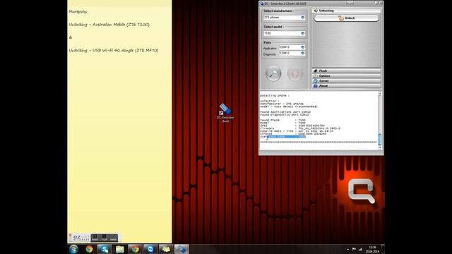 Unlocking ZTE T100 & ZTE MF70