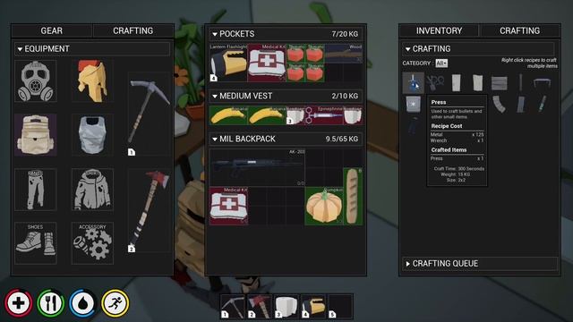 DeadPoly - Survive and Thrive Tutorial (5) | Anvil and Press Crafting смотреть онлайн