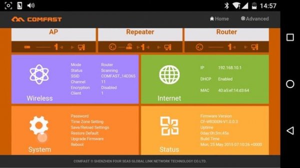 Обзор COMFAST CF-WR300N - AP, Router, Repeater 300Mbps