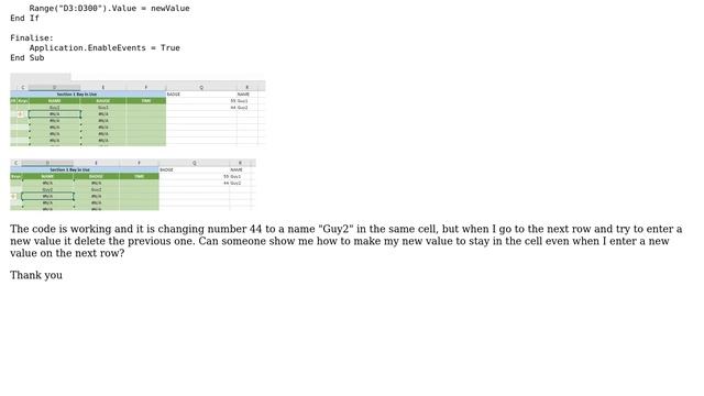 Changing VALUE in a cell on entering specific text with VBA смотреть онлайн