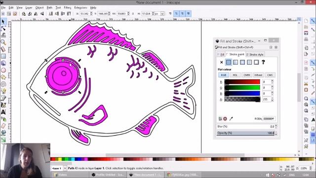 preparing a multi colored drawing for vinyl cutting смотреть онлайн