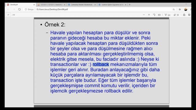 Ders 08.03 Transaction смотреть онлайн