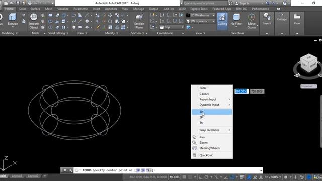 AUTODESK AUTOCAD CIVIL ENGINEERING SOFTWARE 99. How to Draw Torus in 3D смотреть онлайн