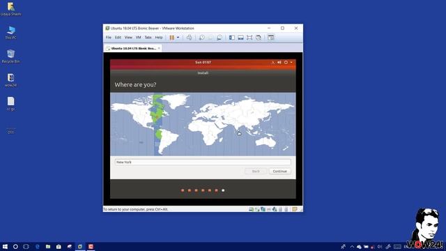 How to Install Ubuntu 18.04 LTS on virtual machine (VMware) in Windows 10 / Windows 8 смотреть онлайн