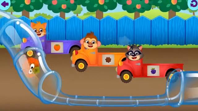 Fun Kids Learn Colors & Shapes Games Learn Fruits And Vegetables Funny Food Games For Toddlers смотреть онлайн