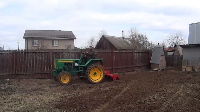 Трактор Т 25 Владимировец с Фрезой. Фрезеровка под Газон в Два Прохода. John Deere Russia смотреть онлайн