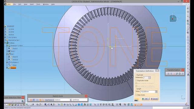 CATIA V5 - HOW TO CREATE 3D TEXT IN MODEL смотреть онлайн