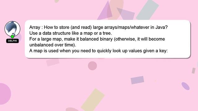 Array : How to store (and read) large arrays/maps/whatever in Java? смотреть онлайн
