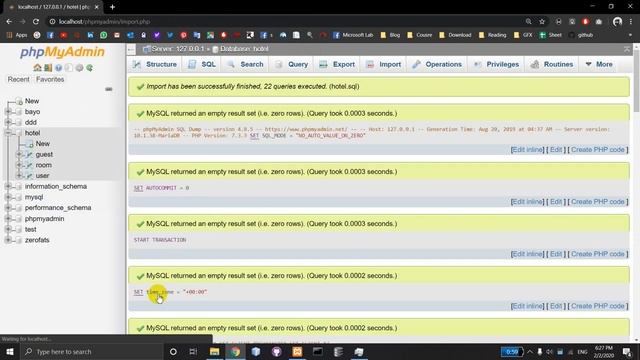 Import SQL file with phpMyAdmin смотреть онлайн