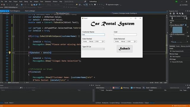 Building a C# Winforms Application - Validations and Exception Handling | Trevoir Williams смотреть онлайн