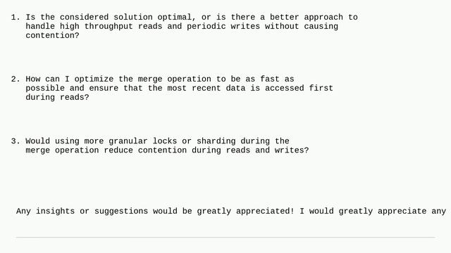 Softwareengineering: High Throughput Concurrent Map Access and Periodic Updates Causing Contentio.. смотреть онлайн