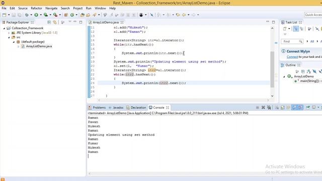 2-ArrayList & LinkedList using Java смотреть онлайн