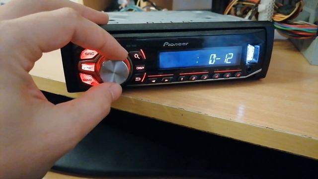Pioneer mvh-160ui. Настройка магнитолы когда есть фронт и саб смотреть онлайн