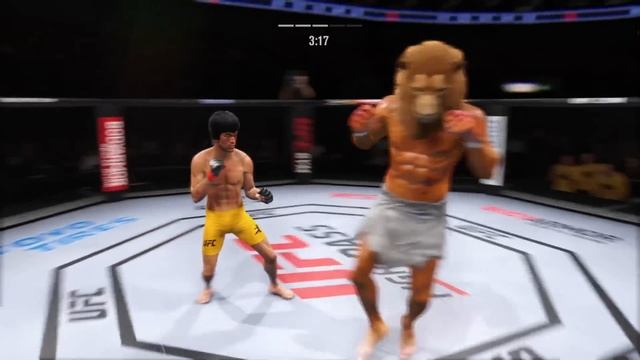 UFC4 Bruce Lee vs Golden Lion EA Sports UFC 4 PS5 смотреть онлайн