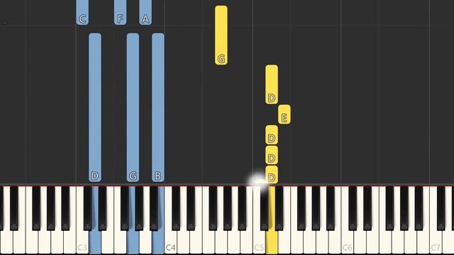 Never Gonna Give You Up - Rick Astley - EASY Piano Tutorial смотреть онлайн