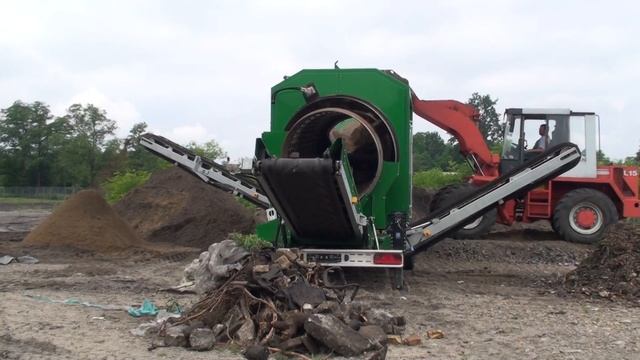 Барабанный грохот MS4200, удаление песка смотреть онлайн