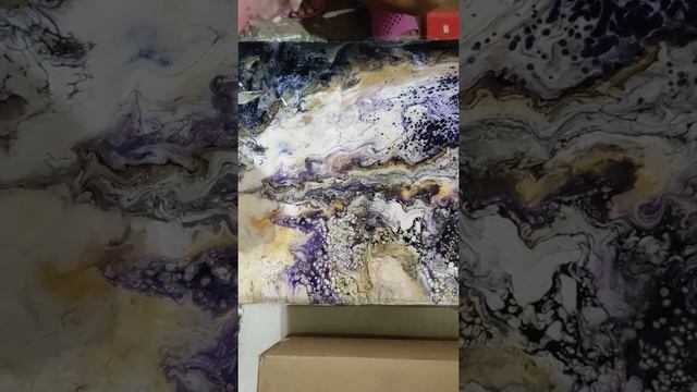 Заливка акриловая,40/40,покрываем эпоксидной смолой ,,Сияющее утро,, смотреть онлайн