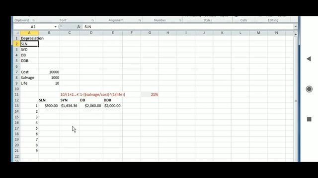How to calculate depreciation, npv, irr, loan amortization in Excel смотреть онлайн
