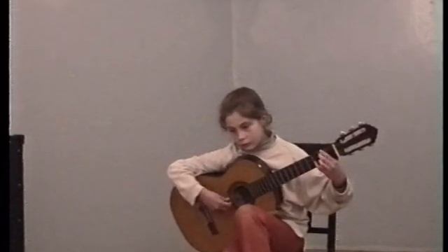 Niccolo Paganini. Great Sonata. Part one. Anastasia Nosobin. 8 years. смотреть онлайн