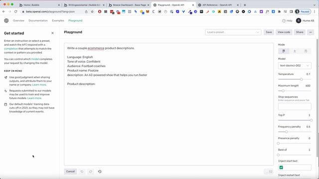 Watch Me Build An AI Writing Tool In 40 minutes Without Code [Open AI GPT3 and Bubble.io] смотреть онлайн