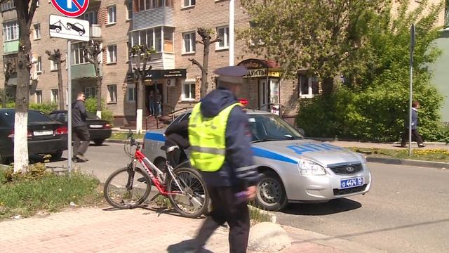 Сбит велосипедист