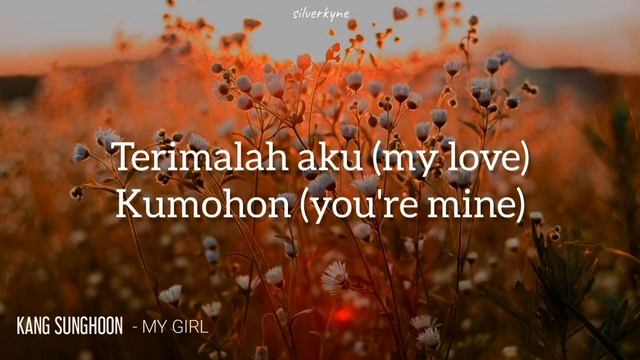 Kang Sunghoon - My Girl [LIRIK/INDO SUB]