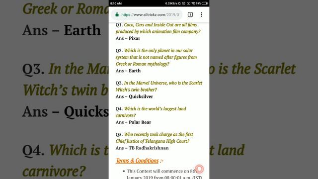 (8 Jan 2019) Amazon Quiz Today - Answer and win Rs 5000 free - All Answers added смотреть онлайн