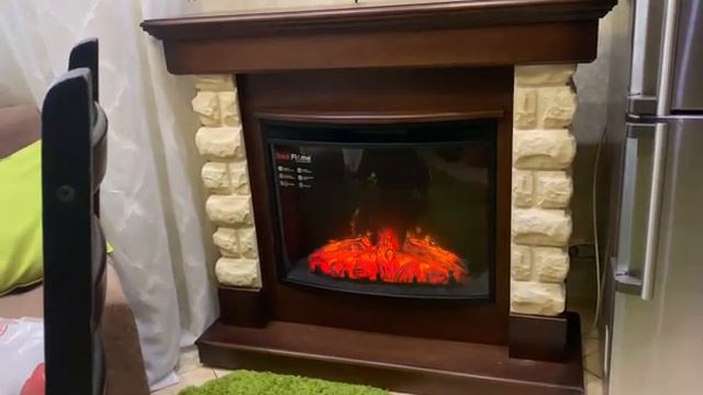 Электрокамин RealFlame Arizona с очагом Evrika 25,5 LED Античный дуб смотреть онлайн