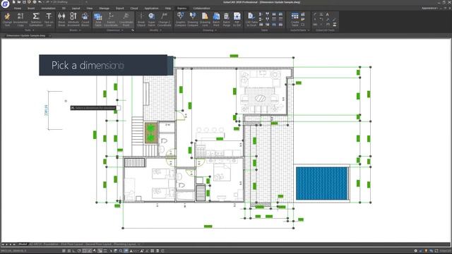 GstarCAD Express Tools: Dimension Update смотреть онлайн
