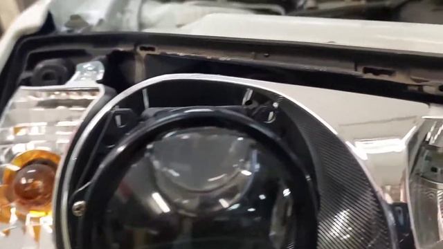 Установка Biled Light Way V3pro в Ладу Калину 2