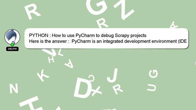 PYTHON : How to use PyCharm to debug Scrapy projects смотреть онлайн