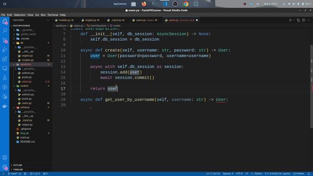 آموزش FastAPI با تورهام، قسمت پانزدهم - CRUD with SqlAlchmey: CR смотреть онлайн