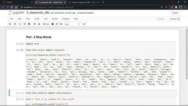 Part 2 - How to remove Stopwords using NLTK - python (Natural Language Toolkit Tutorial) смотреть онлайн