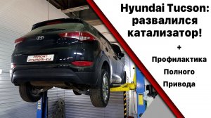 Hyundai Tucson: развалился катализатор.  Заодно - профилактика полного привода  Hyundai Tucson.