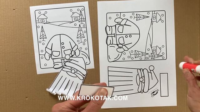 3D colouring winter :christmas pages смотреть онлайн