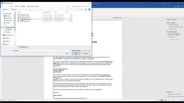 Converting Microsoft Word Mail Merge Docs And Setting Up Merge Fields смотреть онлайн