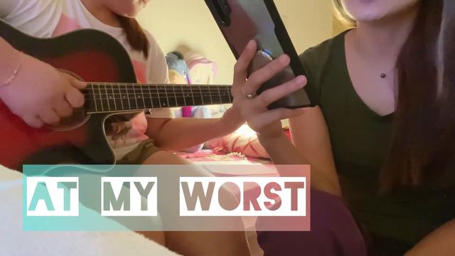AT MY WORST | PINK SWEATS | Lovely and Judy | Guitar cover | Lyrics in description смотреть онлайн