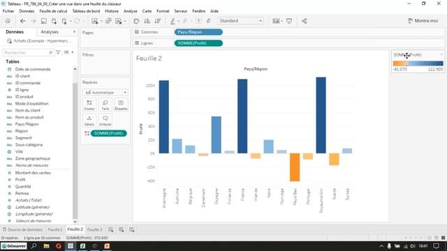 Comment organiser les données dans une vue de Tableau Desktop смотреть онлайн