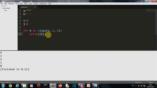 Python project for Beginners 1 : Create Pyramid Pattern using Python смотреть онлайн