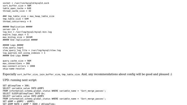 Databases: Another question about \*_buffer_size смотреть онлайн